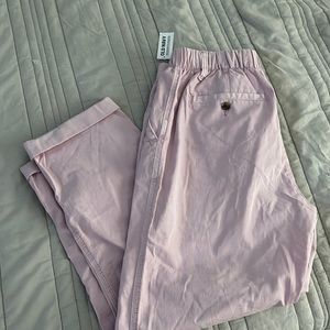 High waisted chino pants